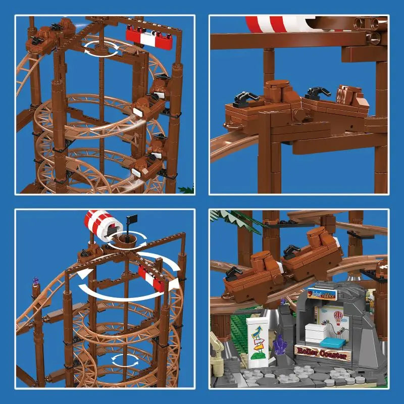 MouldKing Double Helix Pirate Rollercoaster 11013 6972316262134