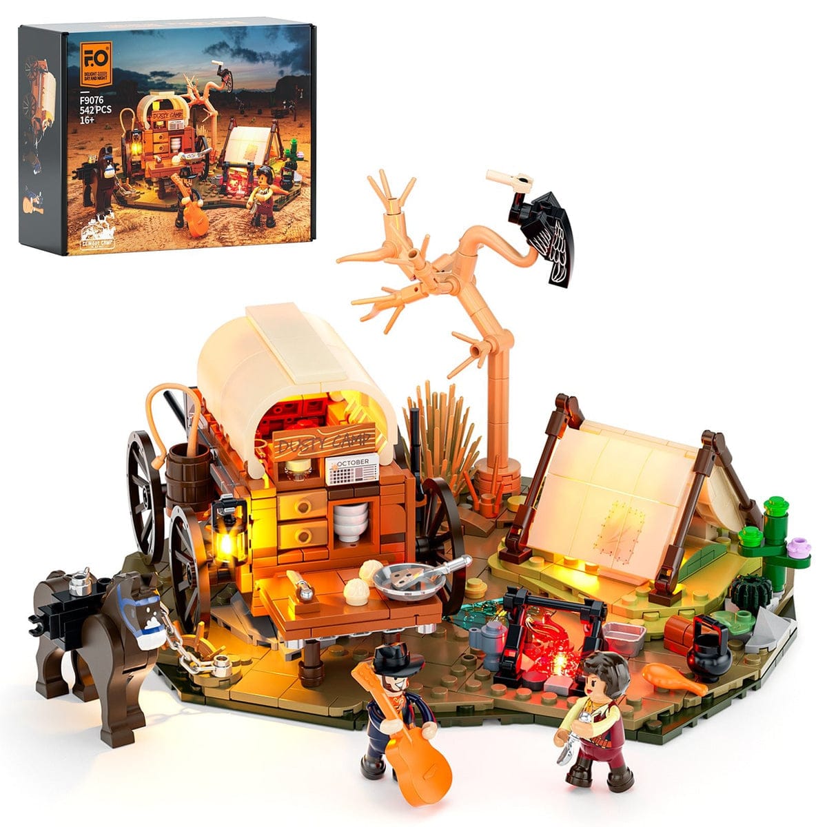 LUMIBRICKS - FUNWHOLE Western Cowboy Camp F9076 X0028Z72KT