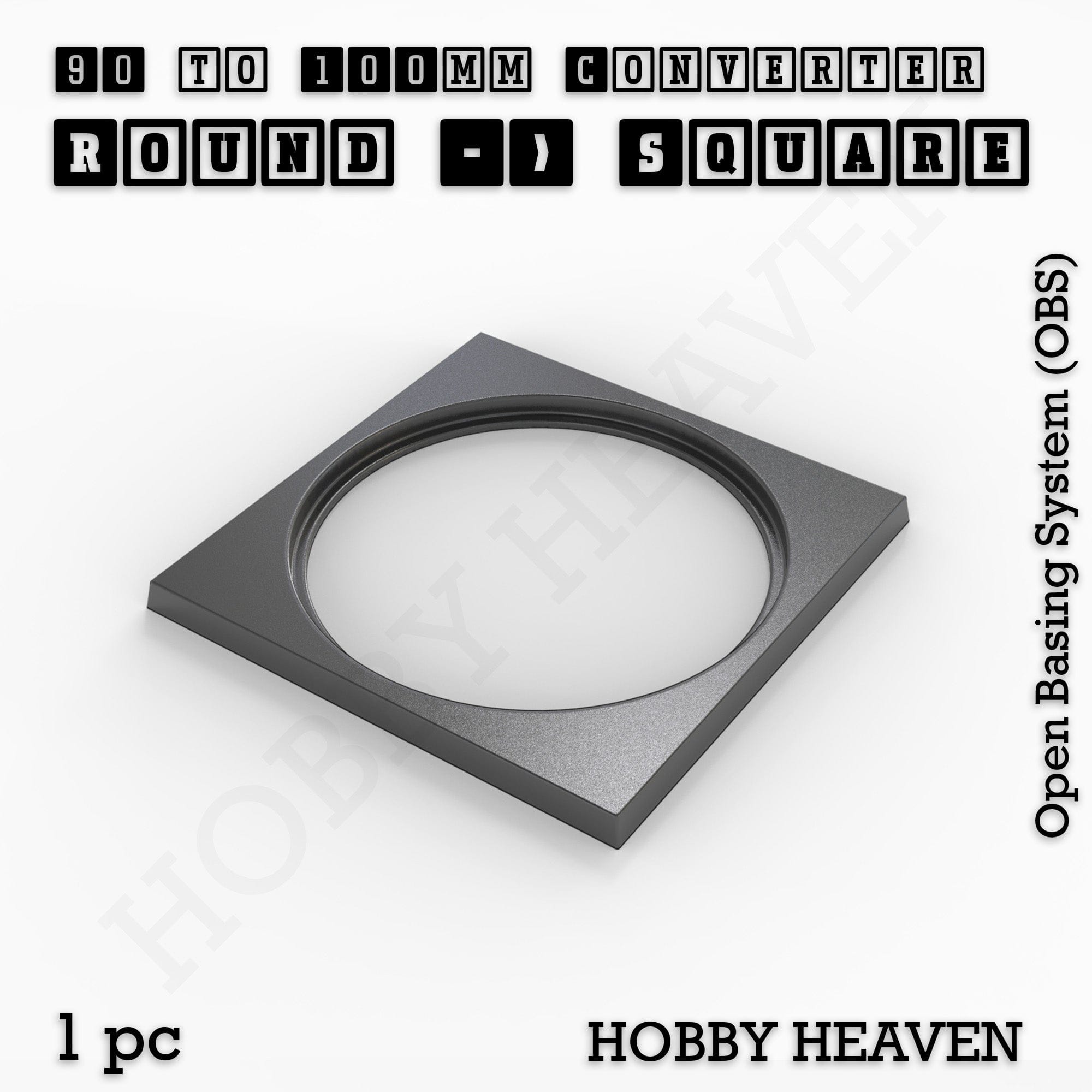 Base Round to Square Bases Shape and Size Converters 3d Print Full Range