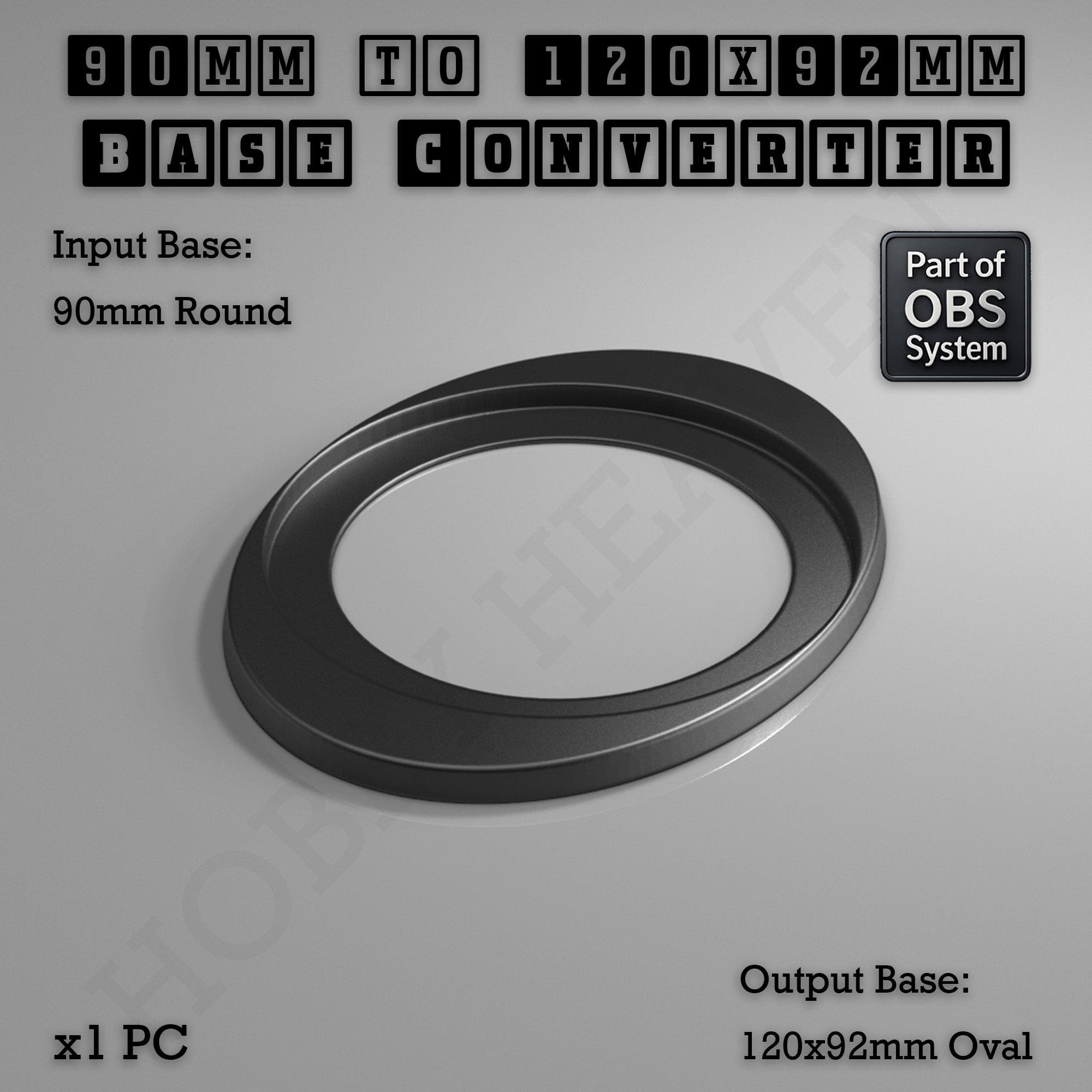 Base Round To Oval Bases Size Converters 3d Print Full Range