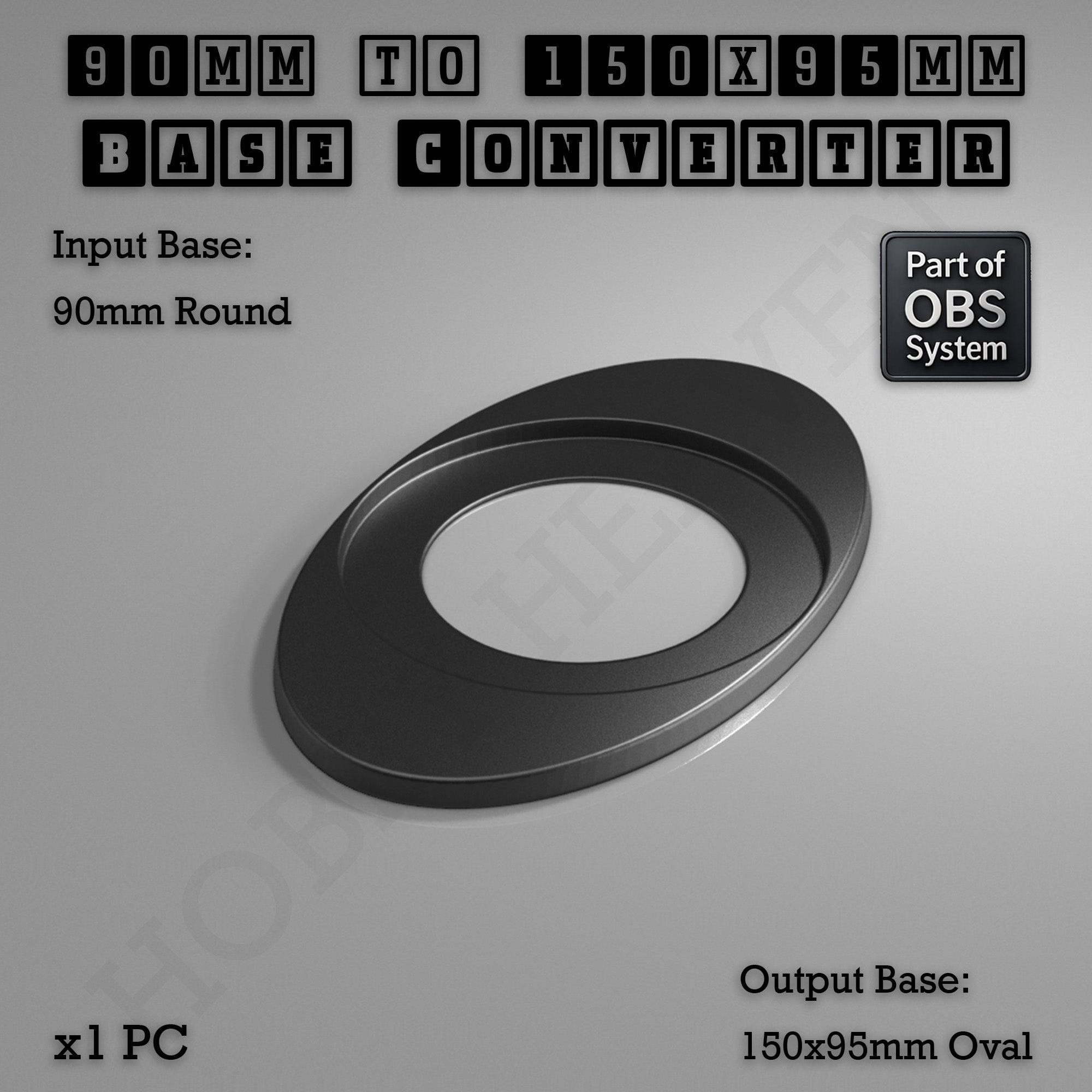 Base Round To Oval Bases Size Converters 3d Print Full Range