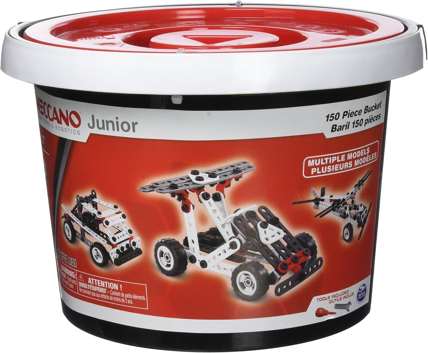 Meccano Bucket (150-Piece) 778988138380
