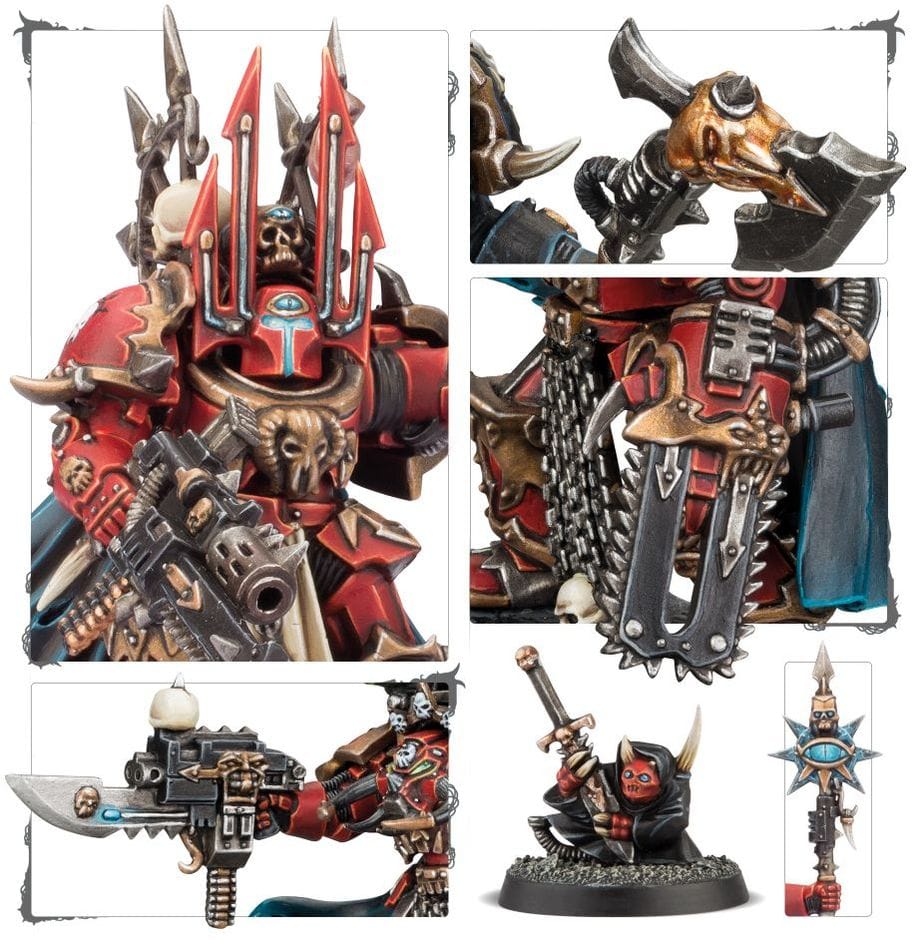 GW Models Chaos Space Marines: Chaos Lord in Terminator Armour 5011921178223
