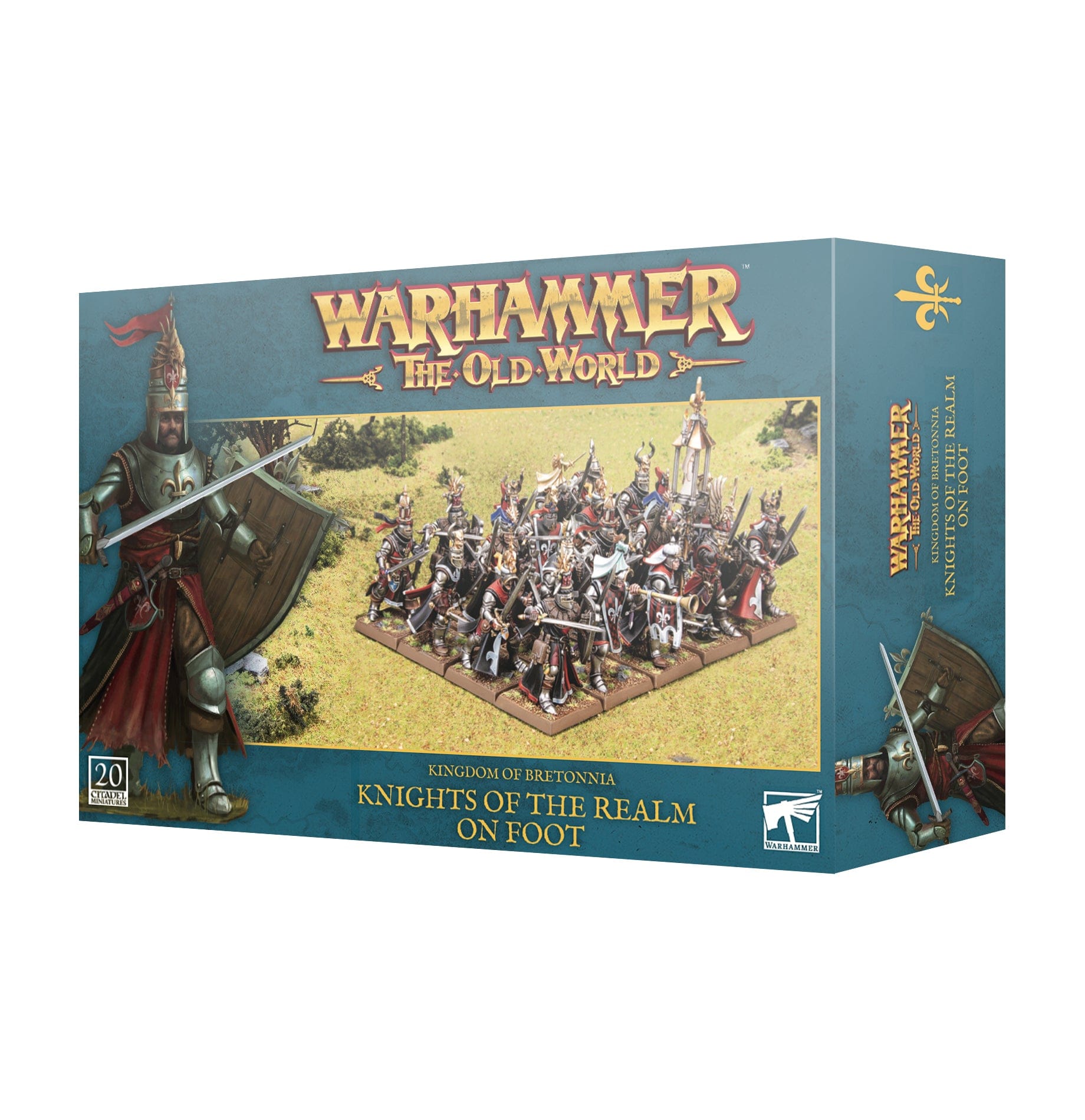 The Old World KINGDOM OF BRETONNIA: KNIGHTS OF THE REALM ON FOOT 5011921230433