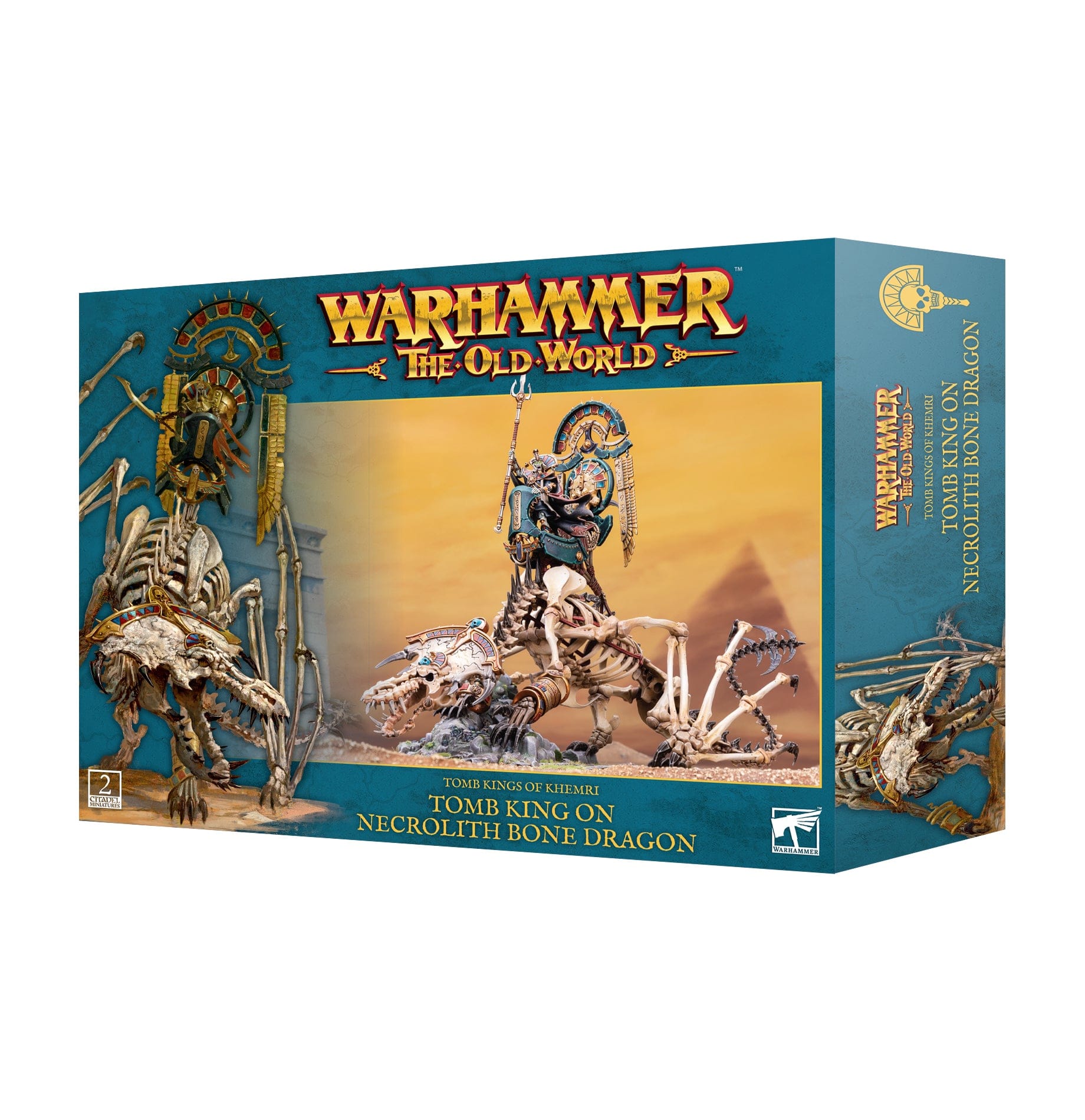 The Old World TOMB KINGS OF KHEMRI: TOMB KING ON NECROLITH BONE DRAGON 5011921217403