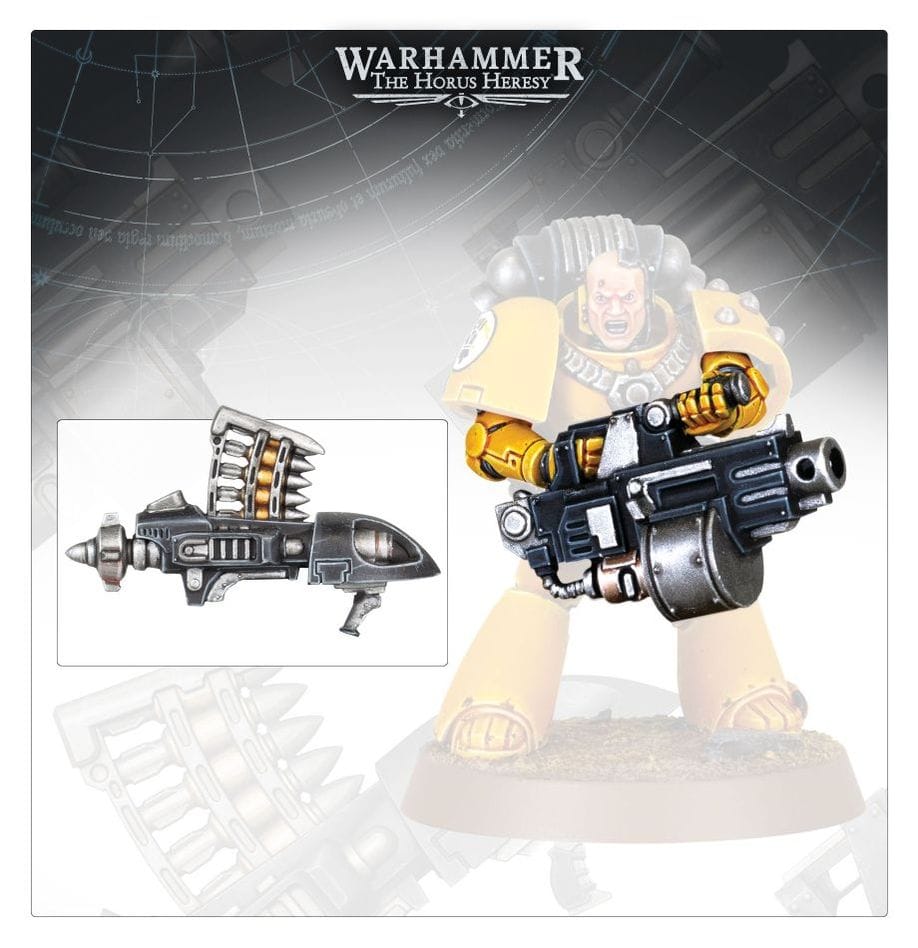 GW Models Legiones Astartes: Heavy Weapons Upgrade Set: Missile Launchers & Heavy Bolters 5011921144556