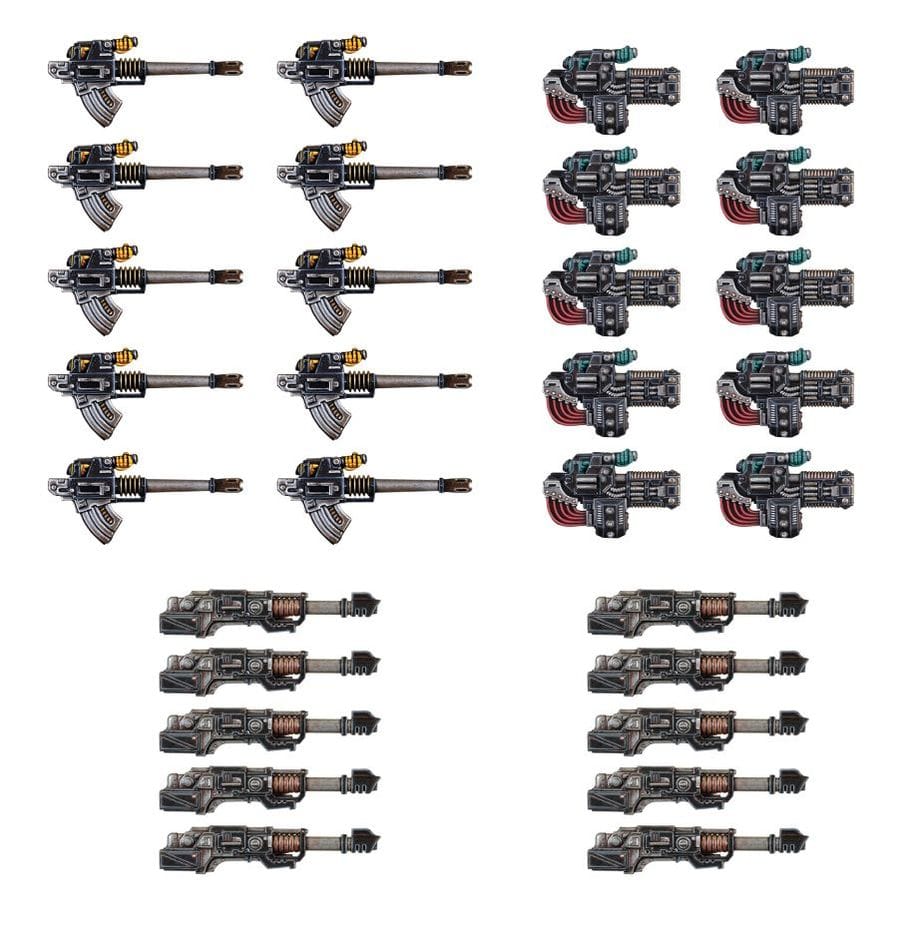 GW Models Legiones Astartes: Heavy Weapons Upgrade Set - Volkite Culverins, Lascannons & Autocannons 5011921144570