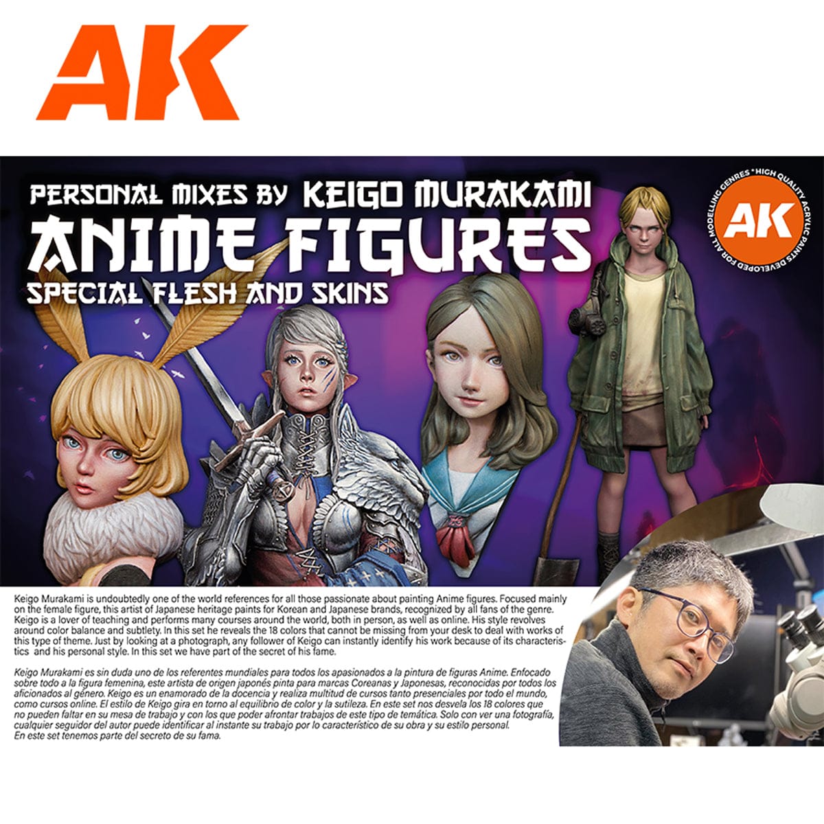 Paint Sets AK Interactive Signature Set - Anime Figures - Special Flesh & Skins by Keigo Murakami AK11765 8435568330443