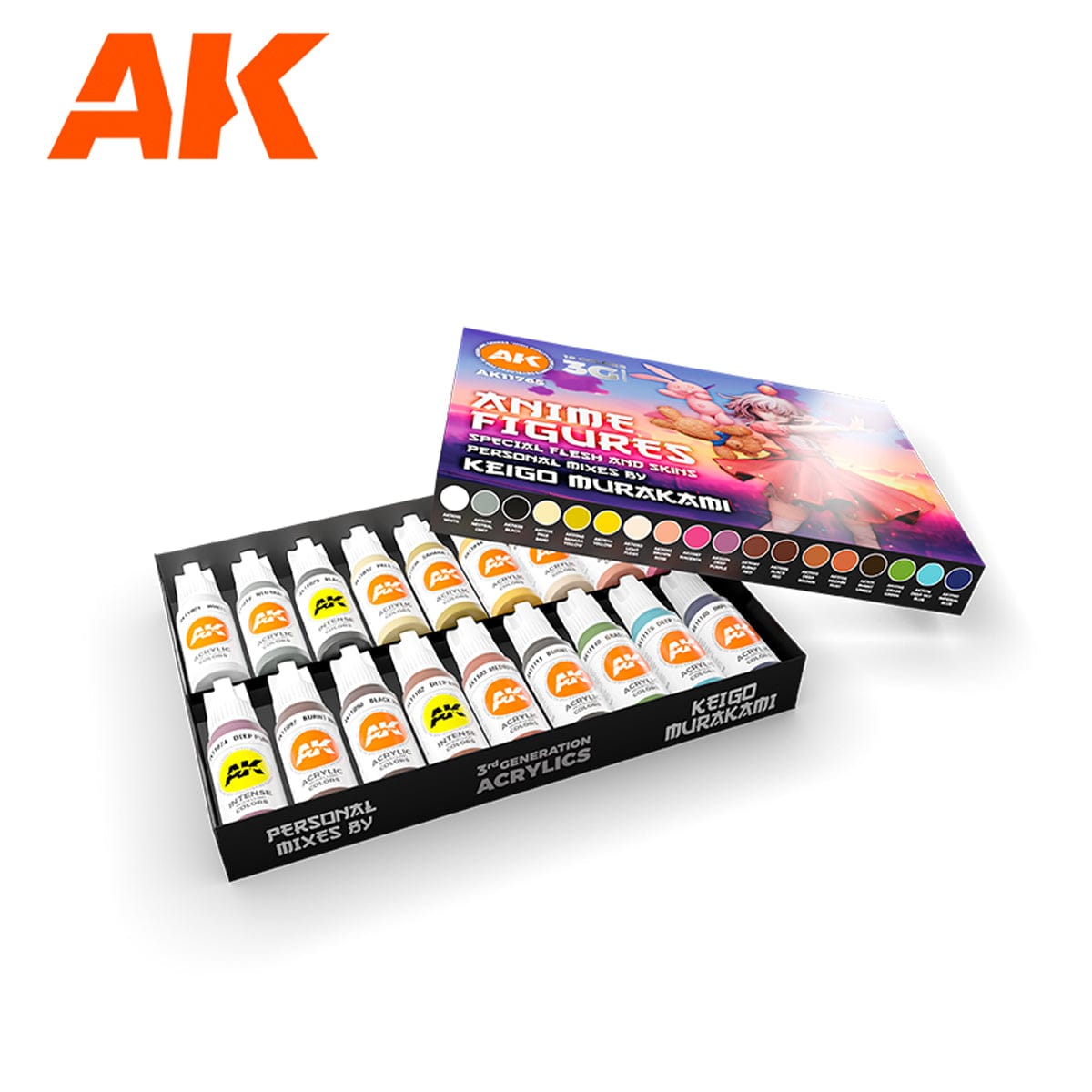 Paint Sets AK Interactive Signature Set - Anime Figures - Special Flesh & Skins by Keigo Murakami AK11765 8435568330443