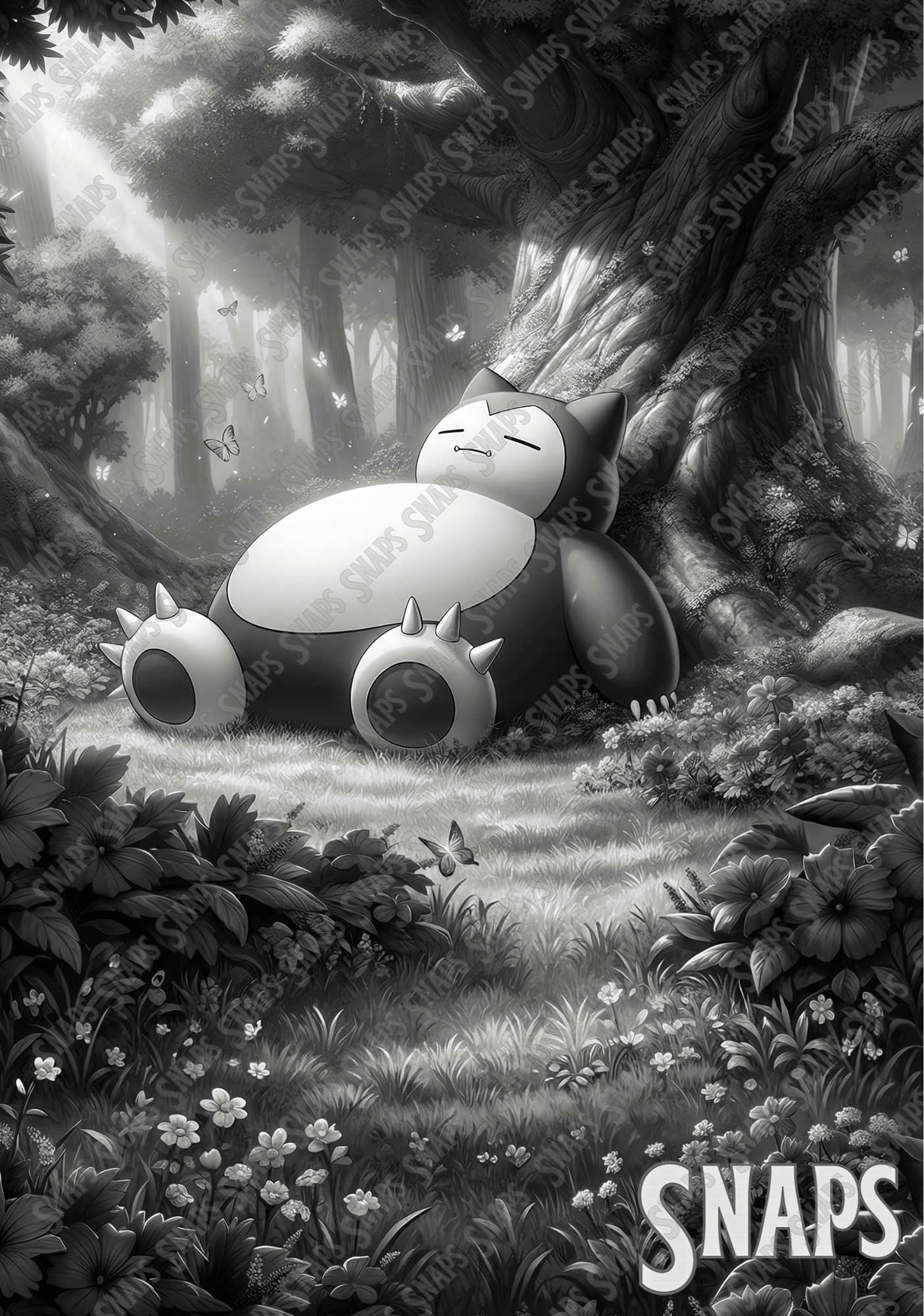 Snorlax Forest Green Custom Vault X 4-Pocket Exo-Tec Zip Binder 5060570200748