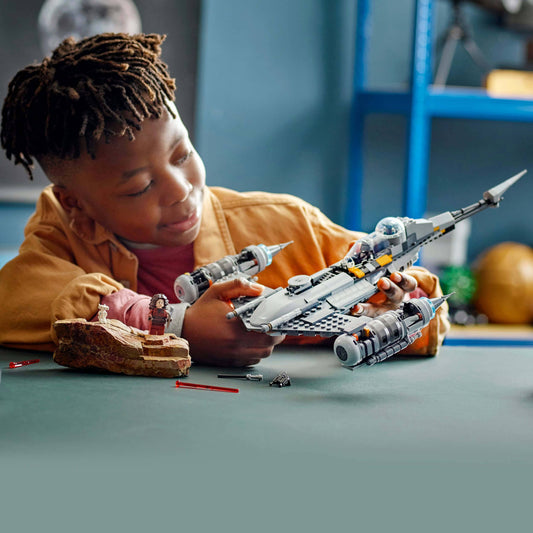 Toys & Games > Toys > Construction Toys > Interlocking Blocks > LEGO > LEGO Star Wars Lego Star Wars 75325 The Mandalorian’s N-1 Starfighter for Ages 9 & Up 5702017155517