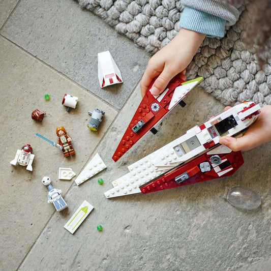 Toys & Games > Toys > Construction Toys > Interlocking Blocks > LEGO > LEGO Star Wars Lego Star Wars 75333 Obi-Wan Kenobi’s Jedi Starfighter for Ages 7 & Up 673419357531