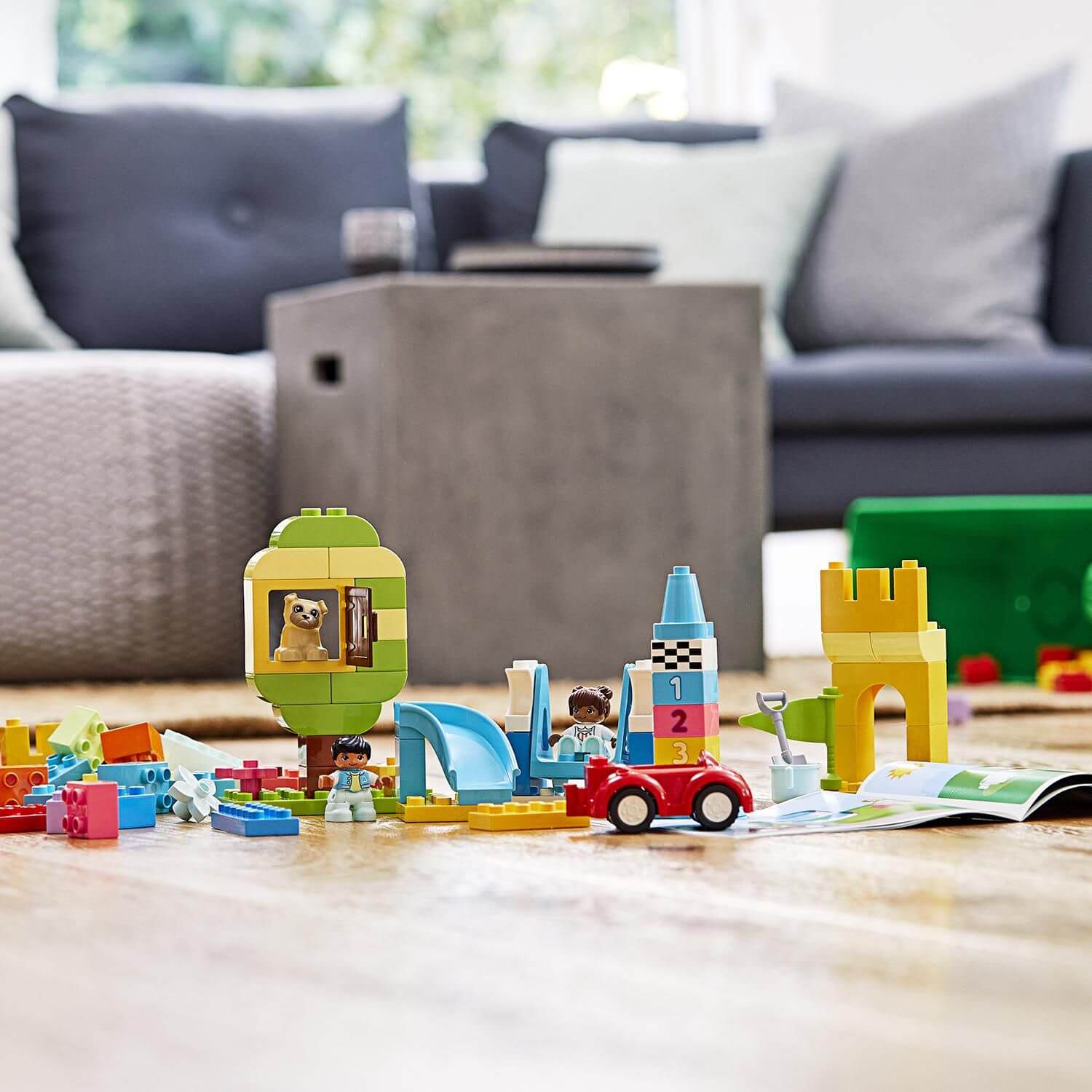Toys & Games > Toys > Construction Toys > Interlocking Blocks > LEGO > LEGO Duplo Lego Duplo 10914 Deluxe Brick Box for Children Ages 18 Months and Up 5702016617757