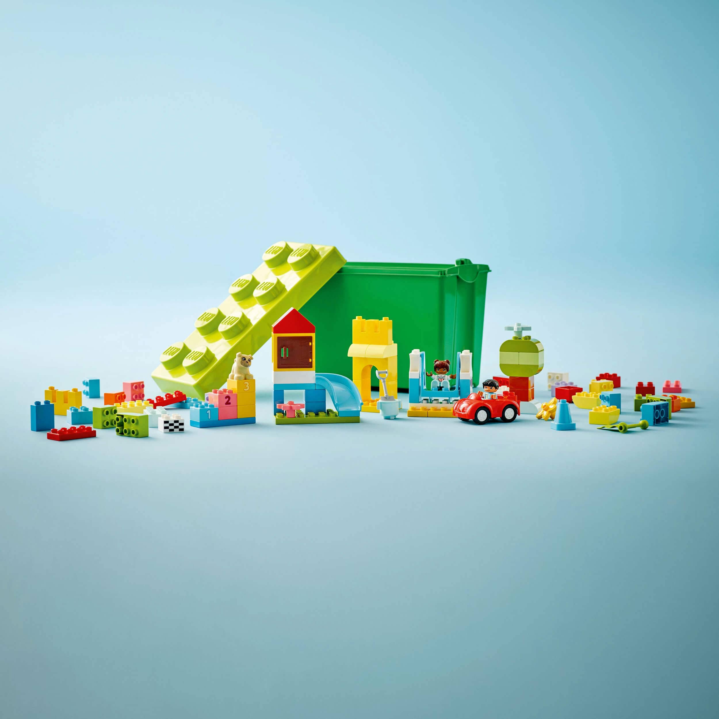 Toys & Games > Toys > Construction Toys > Interlocking Blocks > LEGO > LEGO Duplo Lego Duplo 10914 Deluxe Brick Box for Children Ages 18 Months and Up 5702016617757
