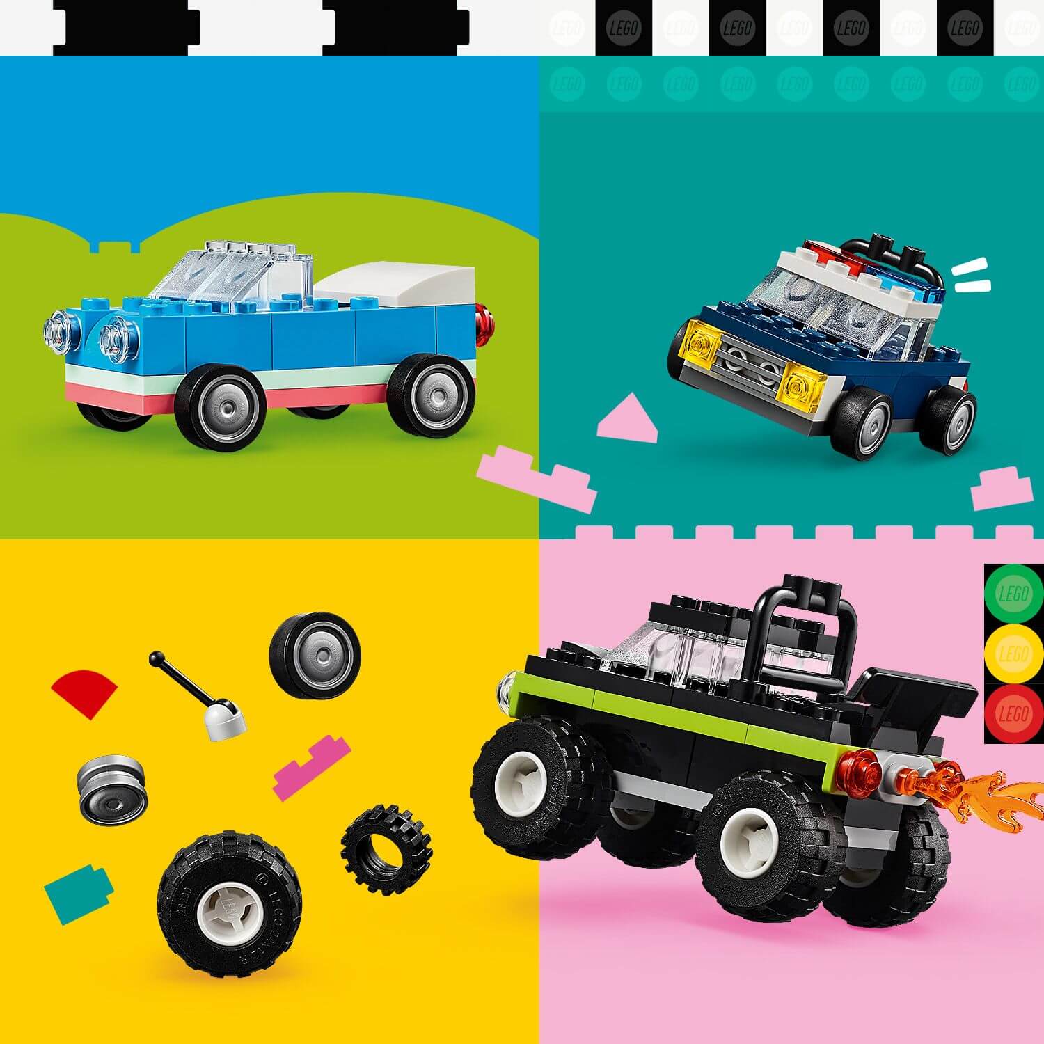 Toys & Games > Toys > Construction Toys > Interlocking Blocks > LEGO > LEGO Classic Lego Classic 11036 Creative Vehicles Building Toy for Ages 4 and Up 673419388184