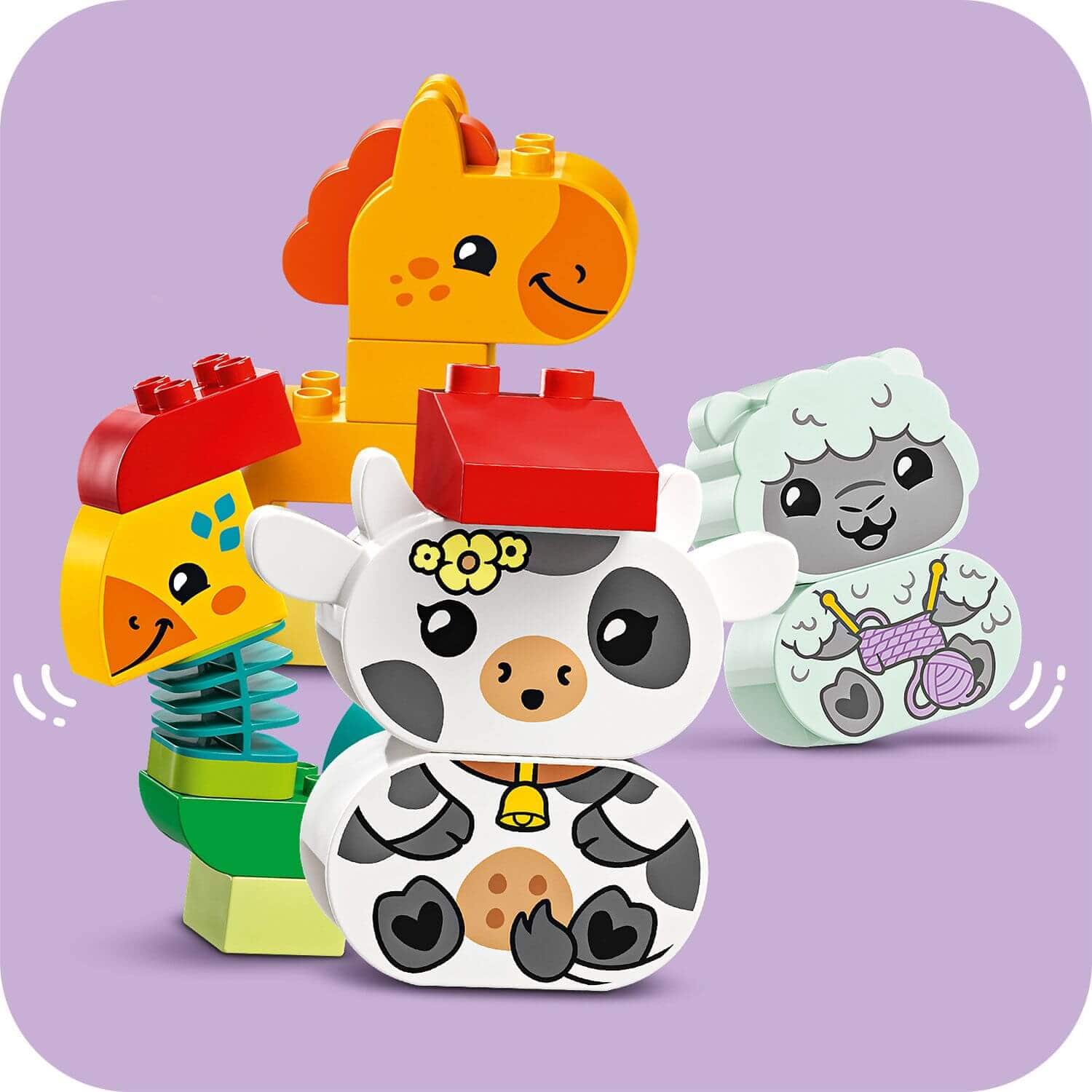 Toys & Games > Toys > Construction Toys > Interlocking Blocks > LEGO > LEGO Duplo Lego Duplo 10412 My First Animal Train Set for Ages 18 Months and Up 673419386821