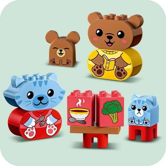 Toys & Games > Toys > Construction Toys > Interlocking Blocks > LEGO > LEGO Duplo Lego Duplo 10414 My First Daily Routines: Eating & Bedtime for Ages 18M+ 673419388344