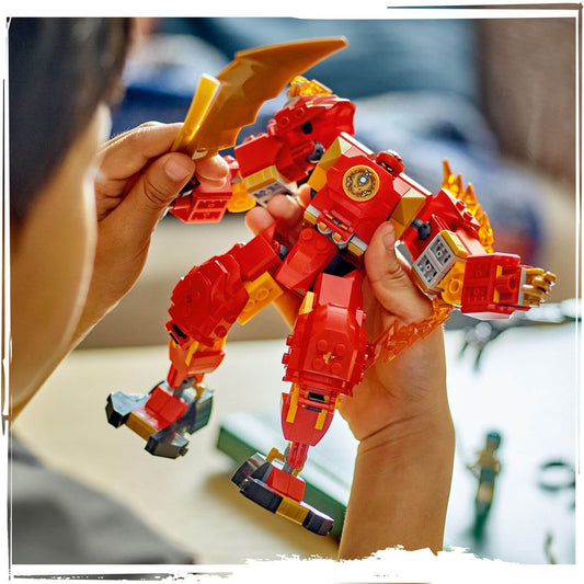 Toys & Games > Toys > Construction Toys > Interlocking Blocks > LEGO > LEGO Ninjago Lego Ninjago 71808 Kai's Elemental Fire Mech Playset for Ages 7 and Up 5702017584522
