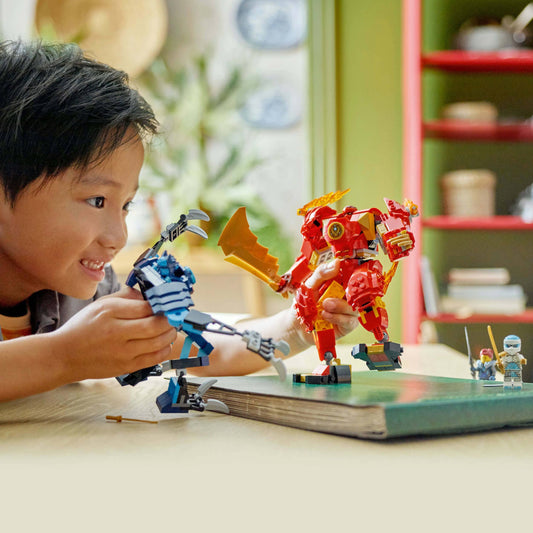 Toys & Games > Toys > Construction Toys > Interlocking Blocks > LEGO > LEGO Ninjago Lego Ninjago 71808 Kai's Elemental Fire Mech Playset for Ages 7 and Up 5702017584522