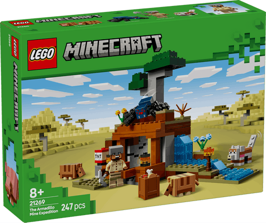 Toys & Games > Toys > Construction Toys > Interlocking Blocks > LEGO > LEGO Minecraft Lego Minecraft 21269 The Armadillo Mine Expedition Playset for Ages 8+ 5702017815435