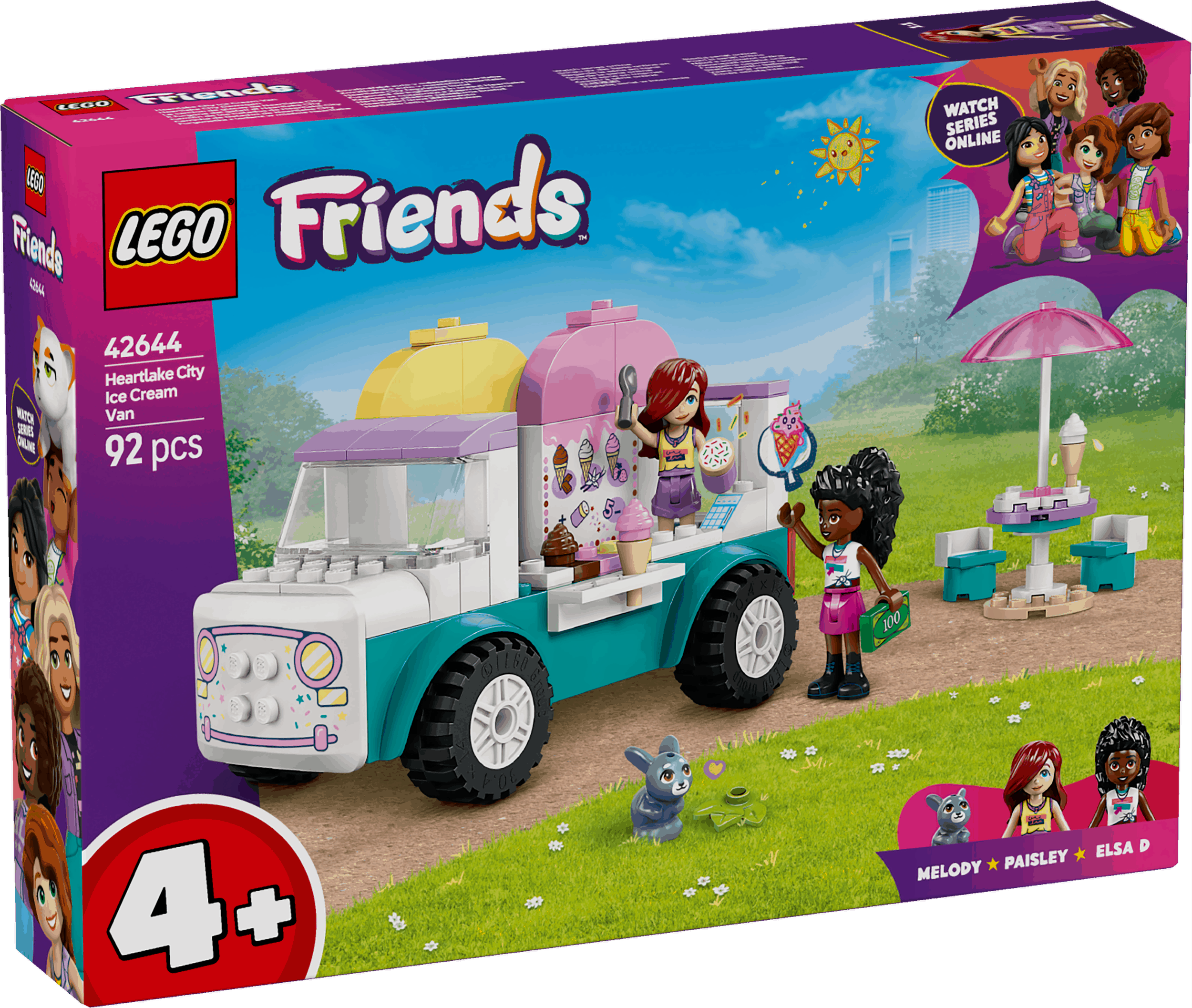 Toys & Games > Toys > Construction Toys > Interlocking Blocks > LEGO > Friends Lego Friends 42644 Heartlake City Ice Cream Truck Playset for Ages 4+ 673419402101