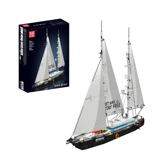 MouldKing Modern Twin-Masted Sailboat 10194 6972316266477