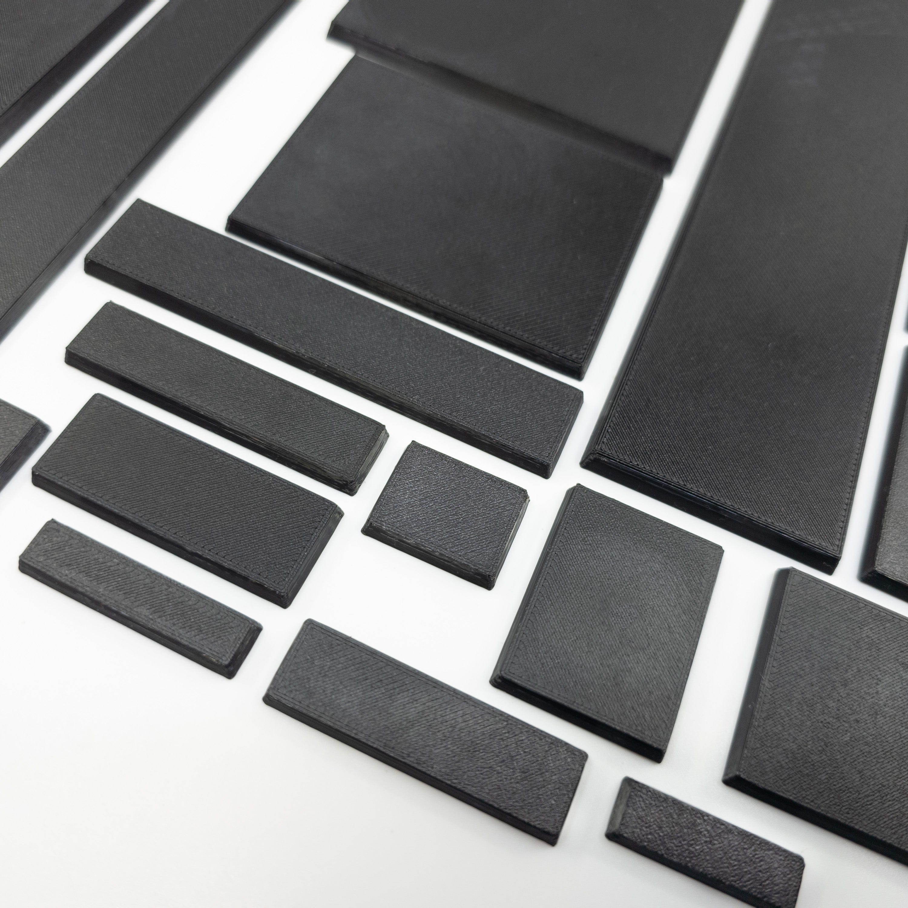 Base Rectangle Bases Range Sizes - 20x15mm to 75x25mm Small Sizes 3d Print Full Range Tabletop Games