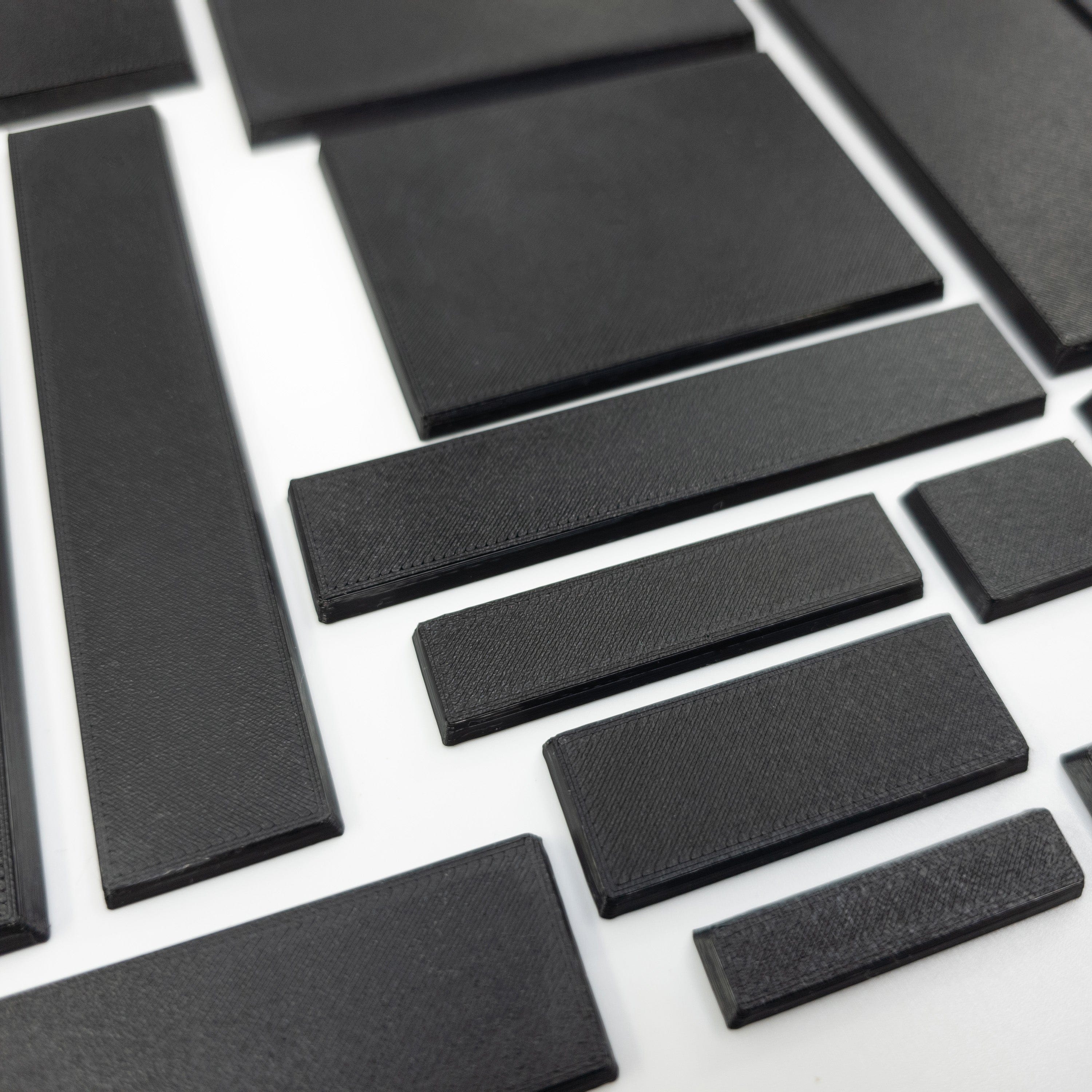 Base Rectangle Bases Range Sizes - 20x15mm to 75x25mm Small Sizes 3d Print Full Range Tabletop Games