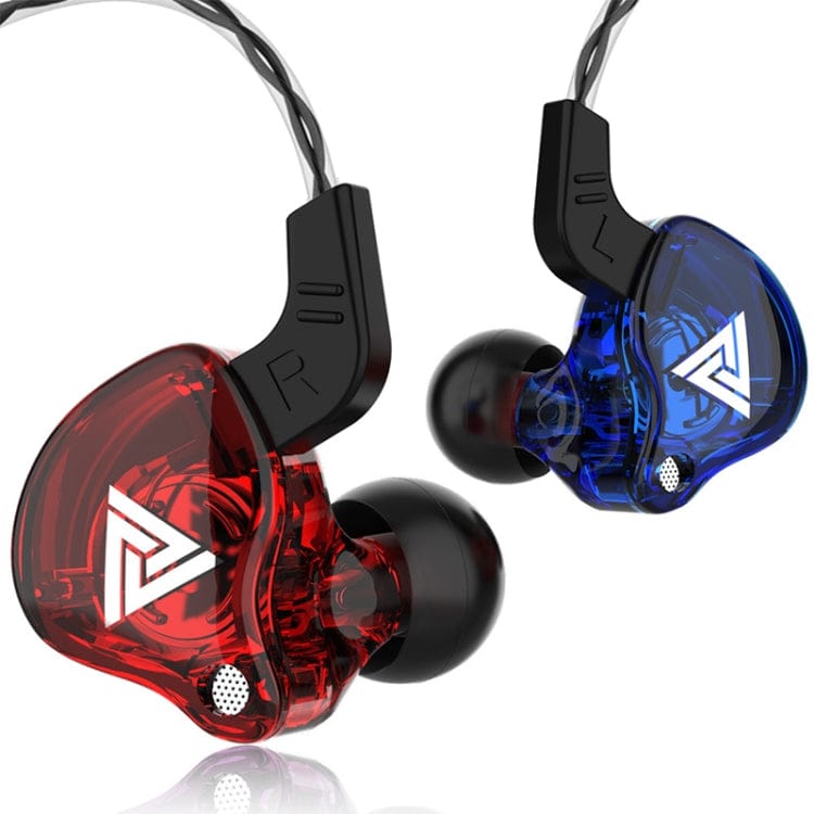 Apple Accessories 1 Pair / Blue and Red QKZ AK6 3.5mm In-Ear Wired Subwoofer Sports Earphone, Cable Length: About 1.2m, 1 PCS, 1 Pair