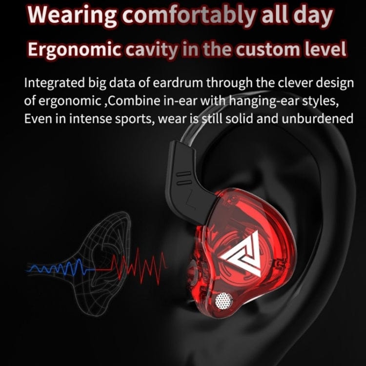 Apple Accessories QKZ AK6 3.5mm In-Ear Wired Subwoofer Sports Earphone, Cable Length: About 1.2m, 1 PCS, 1 Pair