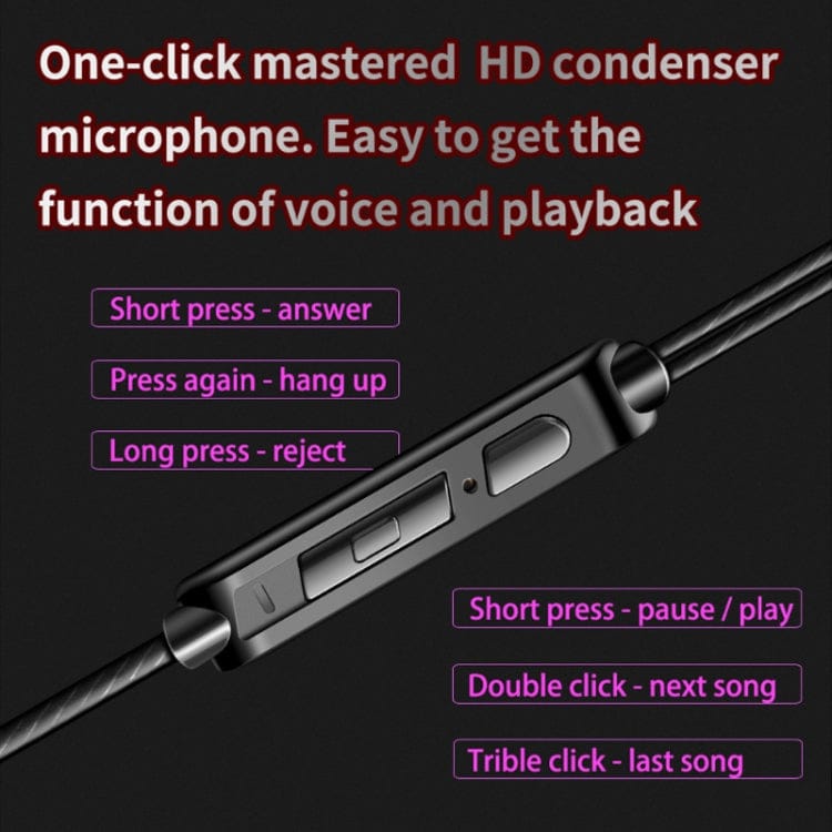 Apple Accessories QKZ AK6-X 3.5mm In-Ear Wired Subwoofer Sports Earphone with Microphone, Cable Length: About 1.2m, 1 PCS