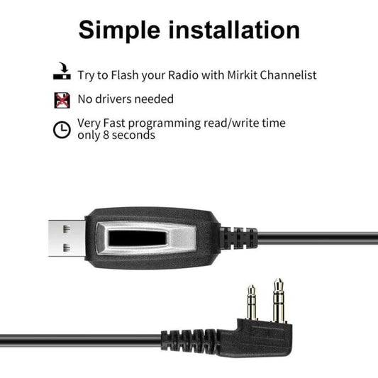 Consumer Electronics J9110P RETEVIS J9110P Dedicated USB Programming Cable for RT3S Series EDA0014386 / EDA0014407, J9110P