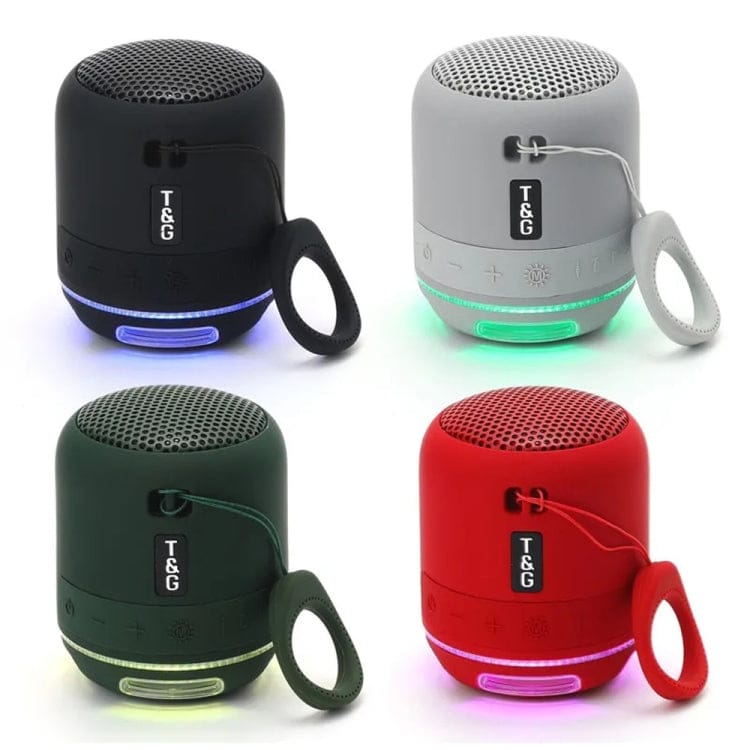 T&G TG294 TWS LED Mini Portable Wireless Stereo Sound Outdoor Speaker(Dark Green)