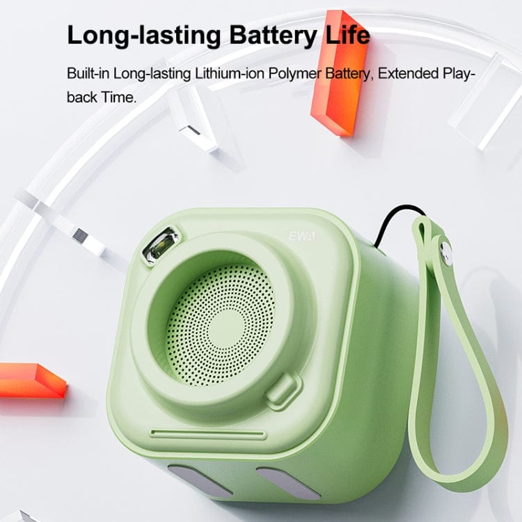 EWA A132 Portable Mini Stereo Wireless Bluetooth Speaker(Brown Green)