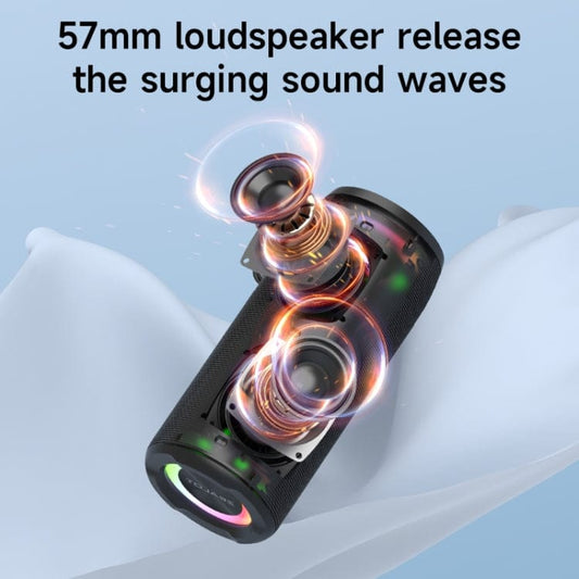 Zealot S51 Pro Shocking Bass Bluetooth Speaker with Colorful Light(Blue)
