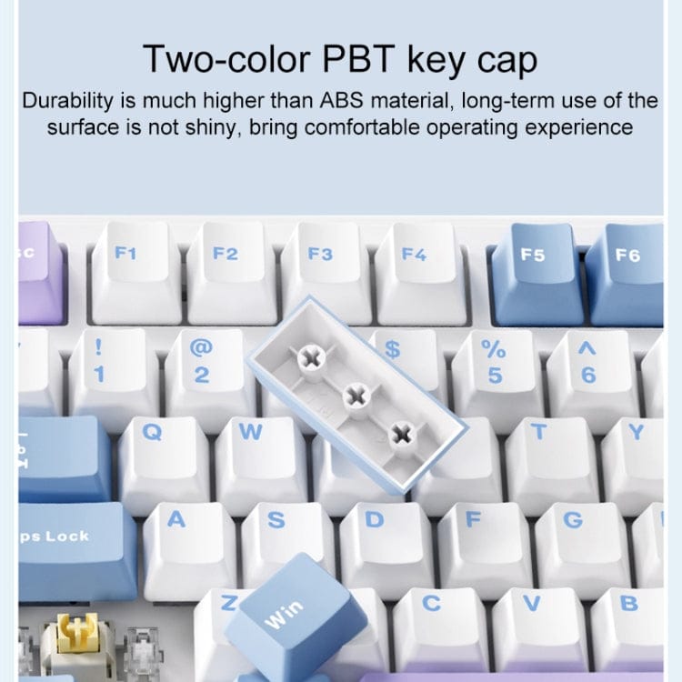 AULA F99 Pro 99 Keys Wired/2.4G/Bluetooth Three Model Customized RGB Mechanical Keyboard(Gradient Grey Side Carving)