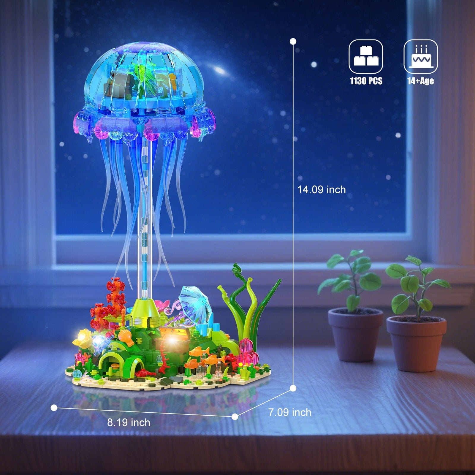JMBricklayer Swimming Jellyfish 70010 6975581465606