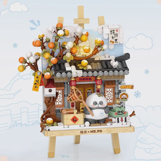 LOZ Winter Chalet Panda Painting Easel 7206 6932691972066