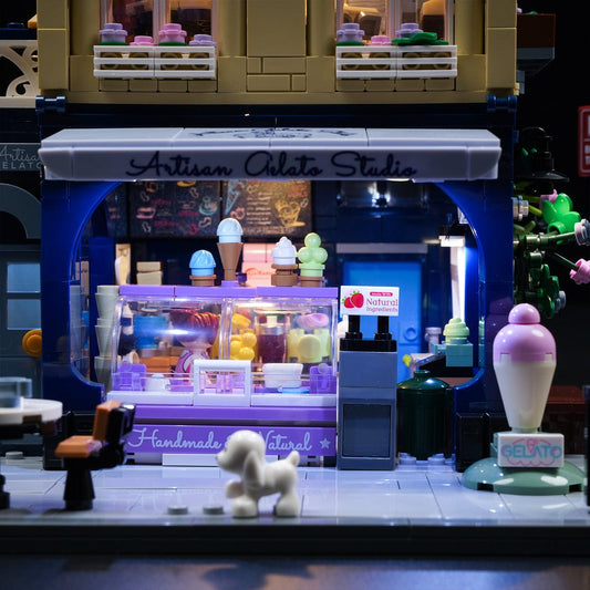 LUMIBRICKS - FUNWHOLE City Modular Gelato Store F9078 X004LHSUM9