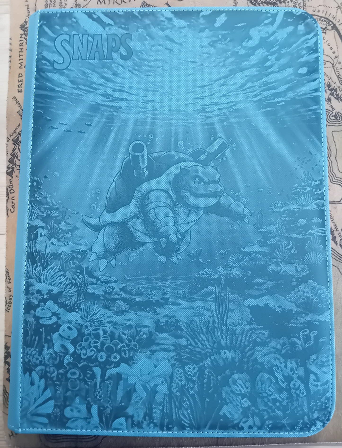 Blastoise Ocean Blue Custom Vault X 4-Pocket Exo-Tec Zip Binder 5060570204531