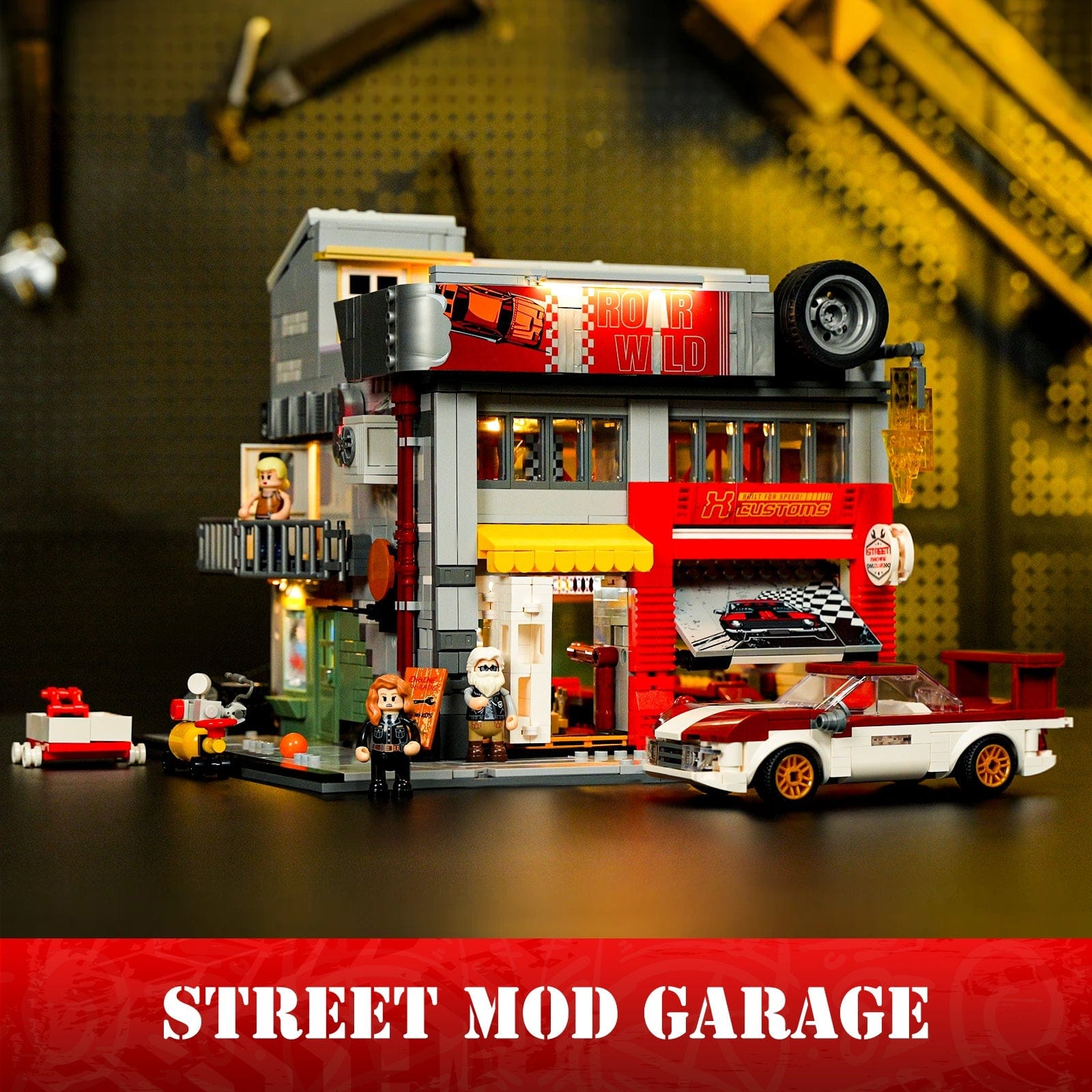 LUMIBRICKS - FUNWHOLE Modular Street MOD Garage L9088 X002C8BNAH