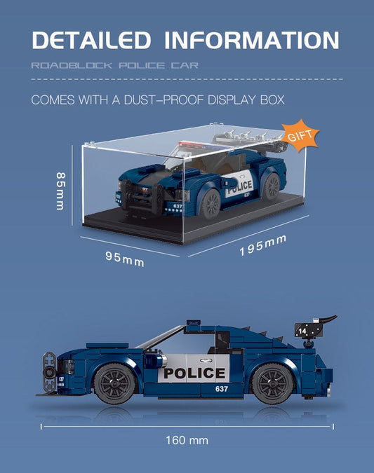 Mould King Police Car Roadblock 637 27002 6972316265173