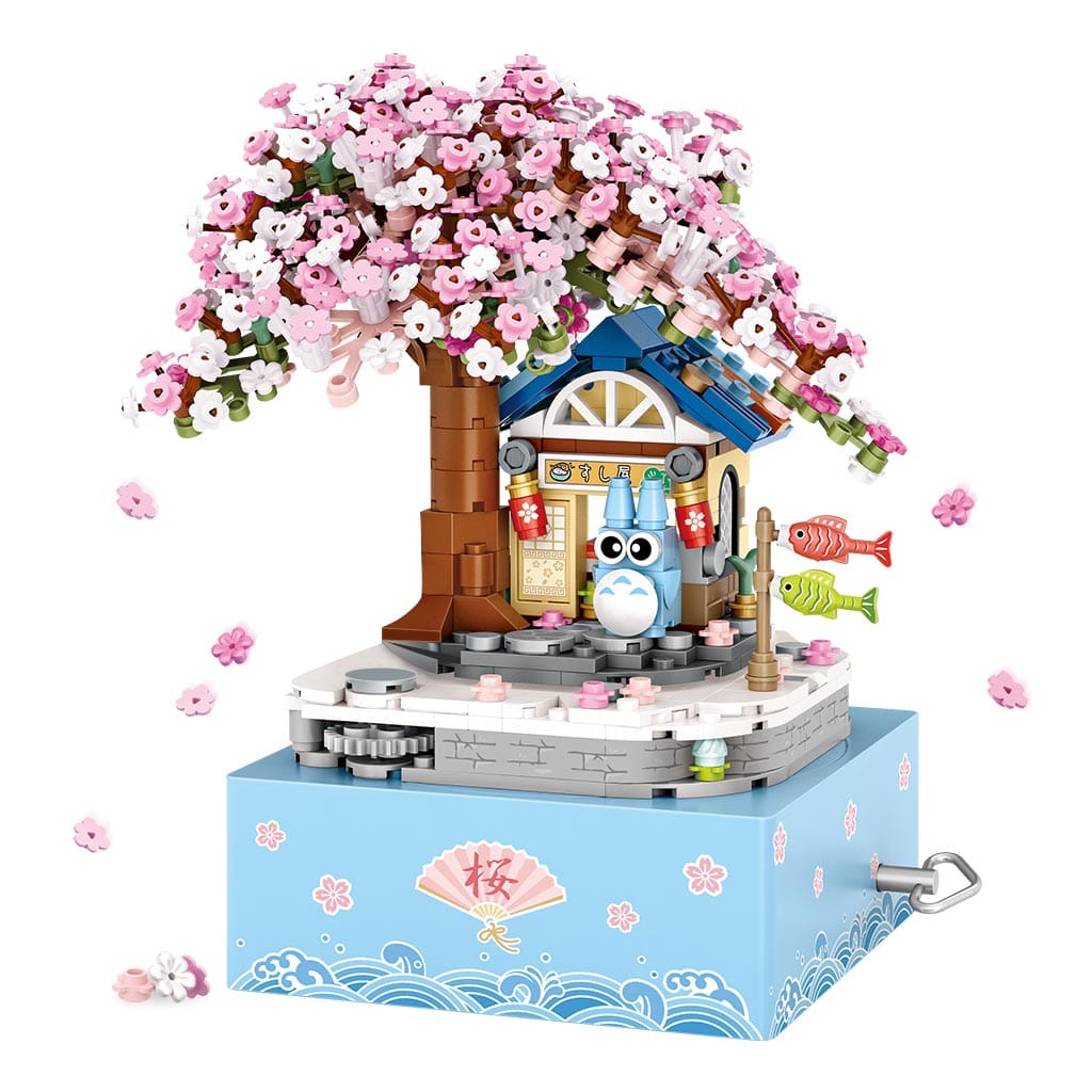 LOZ Cherry Blossom Sakura/Bonsai Music Box 1221 6932691912215