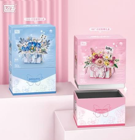 LOZ Eternal Flowers Blue Butterfly Bouquet 1968 6932691919689