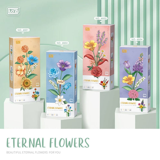 LOZ Eternal Flowers Lavender Purple Promise Bouquet 4604 6932691946043