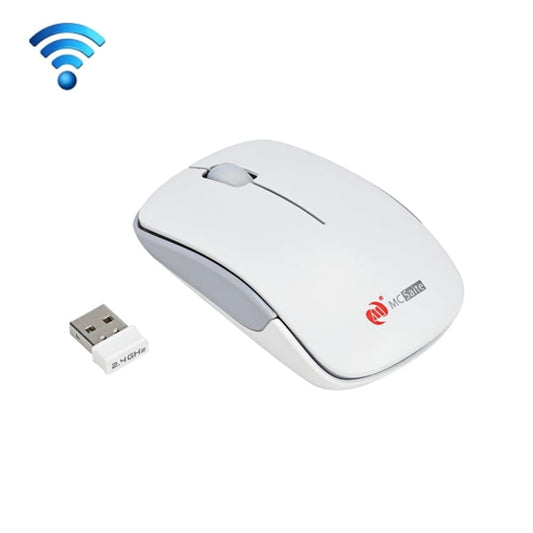 Computer & Networking White MC Saite MC-367 2.4GHz Wireless Mouse with USB Receiver for Computer PC Laptop