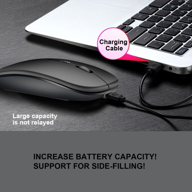 Computer & Networking HXSJ M90 2.4GHz Ultrathin Mute Rechargeable Dual Mode Wireless Bluetooth Notebook PC Mouse