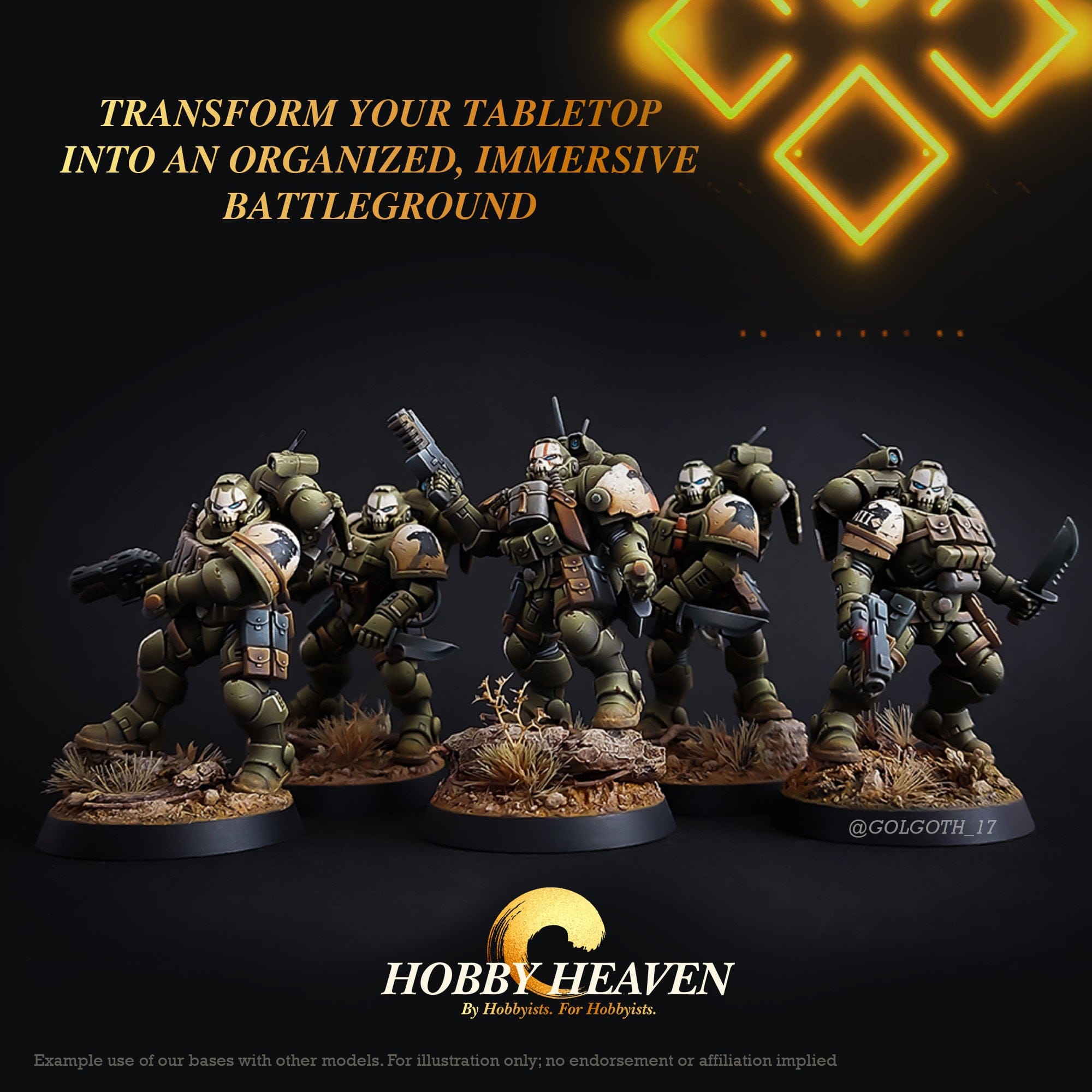 Base 32mm Round Plain Plastic Bases