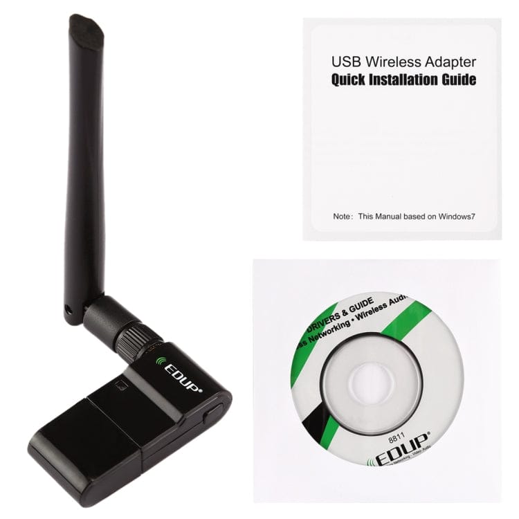 Computer & Networking EP-AC1635 EDUP EP-AC1635 600Mbps Dual Band Wireless 11AC USB Ethernet Adapter 2dBi Antenna for Laptop / PC, EP-AC1635