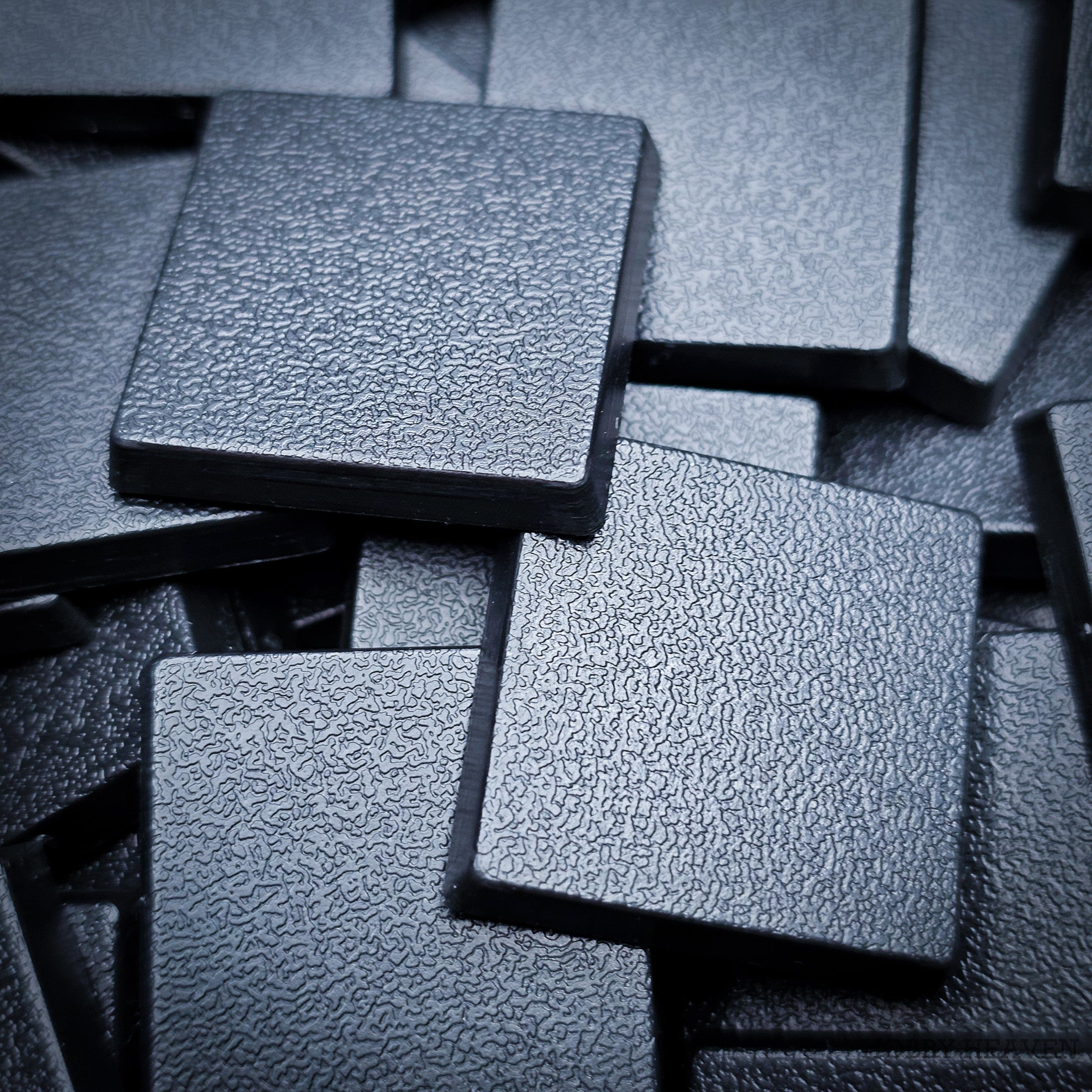 Base 25mm Square Plain Plastic Bases